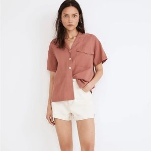 Madewell Linen-Blend Camp Shirt